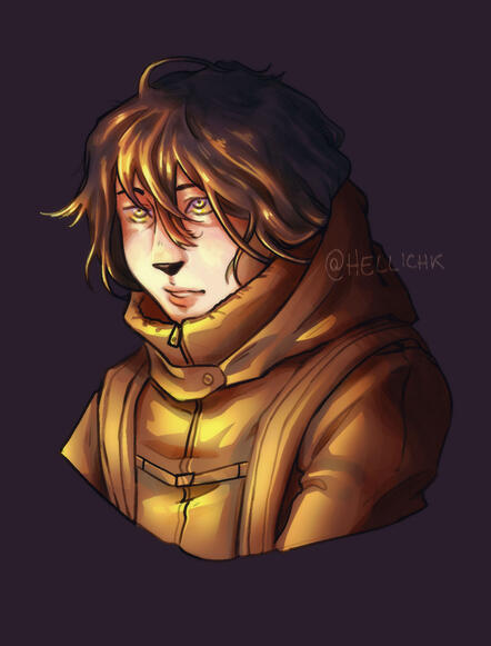 Headshot illustration of an Original Character; 2025