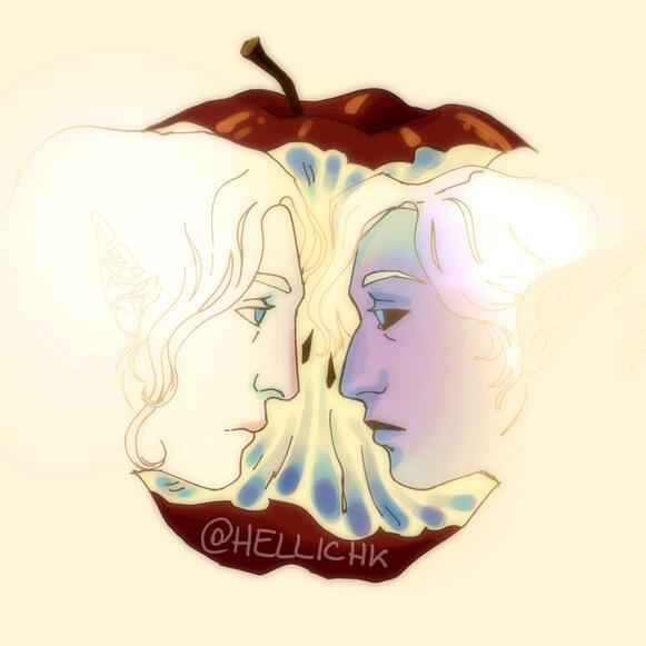 Portrait of two Original Characters; 2025